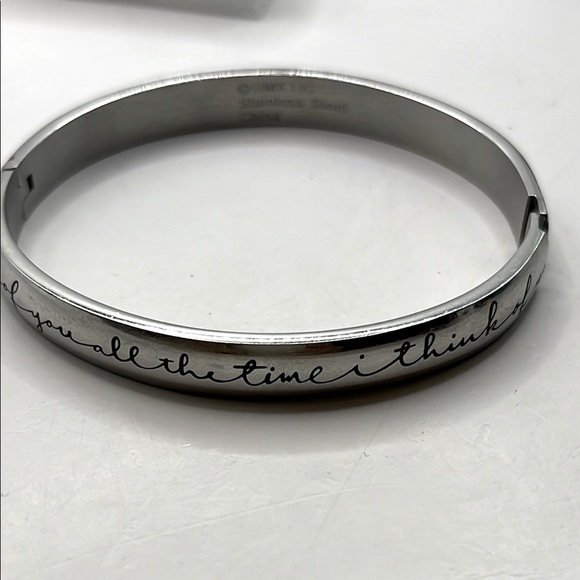 Bracelet VTG HMK LIC  I Think of You All The Time Stainless Steel - Picture 8 of 12